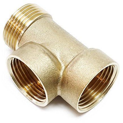 Connettore in ottone a 3 vie 3xDN25 1″ Attacco autoclave, pompa, serbatoio a membrana Raccordo