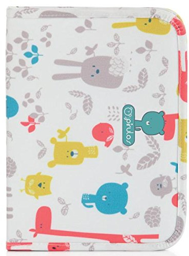 Pirulos 47812220 - Portadocumentos, diseño happy zoo, 25 x 17 x 9 cm, color blanco y gris