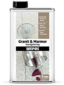 Wepos 2000200602 Granit und Marmor Imprägnierung 1 Liter