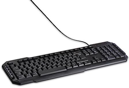 Q-Connect Ergonomic Wired Keyboard Black