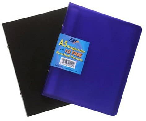 Tiger A5 Slim 2 raccoglitore ad anelli con 10 tasche