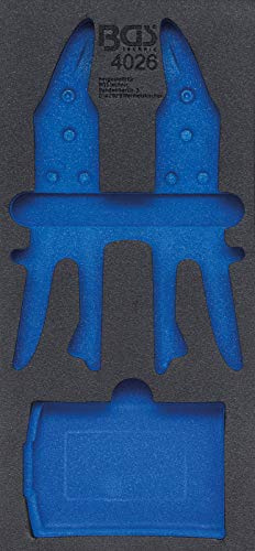 BGS 4026-1 | Werkstattwageneinlage 1/3 | leer | für Art. 4026 | Hartschaum | Länge 408 mm | Breite 189 mm | Höhe 32 mm | geeignet für alle BGS Werkstattwagen