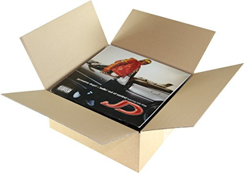 75 St. 12 Zoll LP Versandkartons für 1 bis 40 Vinyl Schallplatten Faltkartons 330x330x150 mm
