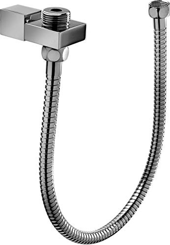 Paffoni ZCOL840CR Colonne de douche réglable SYNCRO PLUS Support mural « Quadro » pour raccordement de douche extérieur flexible laiton 1/2 x 1/2 G – L.600 mm pour colonne de douche ZCOL615