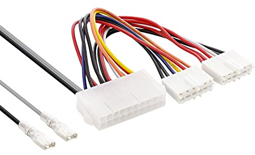 InLine 26641S Stromadapter intern, 20pol ATX-NT zu P8/P9 AT-Mainboard + Schalter, 0,2/0,8m