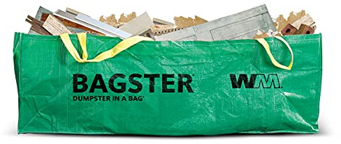 BAGSTER 3CUYD Dumpster in a Bag holds up to 3,300 lb, Green