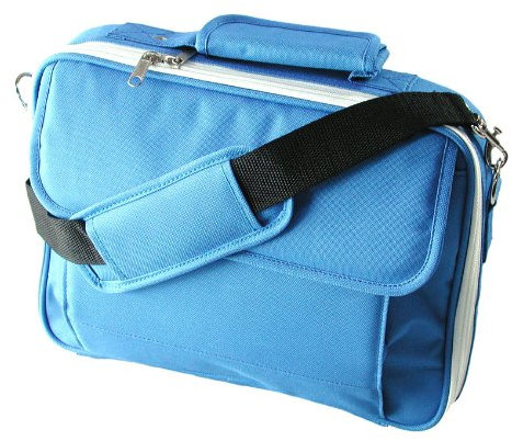 11 Inch Vivid Blue Polyester Netbook Notebook Laptop Case Bag With White Trim 32cm x 24cm