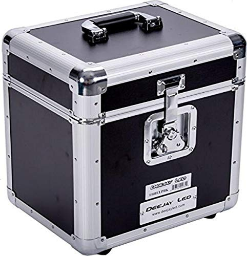 Professional Light Cd Case 4 Row Holds Up To 100 Jewel Cases And Up To 200 Plastic Sleeves Well Riveted Heavy Duty Double Edge Tongue And Groove Impact Resistant Aluminum Frame DEEJAYLED TBHECD4BK