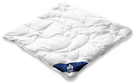 Irisette Bambino Kinder-Steppbett Mono für den Übergang, 80 x 80 cm, Öko-Tex zertifiziert, weiß, Deutsches Markenprodukt