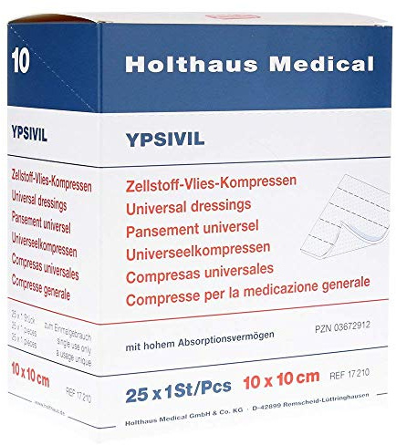 Holthaus Medical 17210 Zellstoff-Vlies-Kompress 25St.