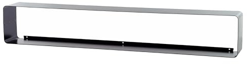 XXL DVD & BLU-RAY Regal Lounge Design Cube | Metall, 120 cm | Wandregal, Modernes Wandboard | Farbe: schwarz