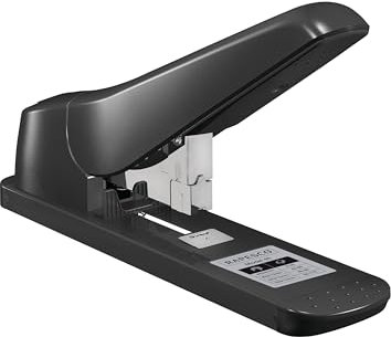 Rapesco 1063 AV-45 Blockheftgerät, 210 Blatt Heftleistung, Schwarz