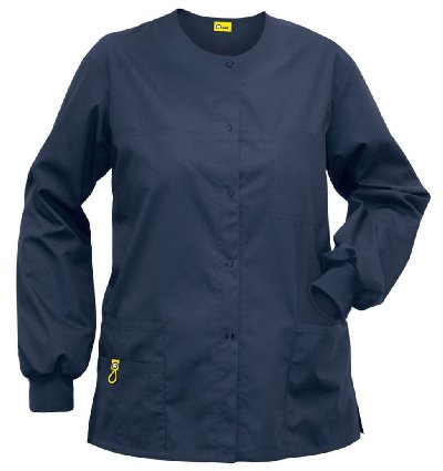 WonderWink 8006XPEW3XL Origins - Giacca girocollo unisex Delta Fit, in peltro, misura 3XL
