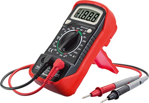 VIGOR Digital Multimeter, V4324, Kompakt und handlich, Kompakt und handlich | 350 g, Kompakt und handlich, Kontrastreiche, einzeilige LCD-Anzeige inklusive Hintergrundbeleuchtung, DC: 200 mV – 600 V