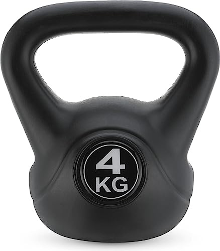 Gymtek Kettlebell Kugelhantel - Hantel für Kraft-Training - Krafttraining Fitness Gymnastik - Workout Gewicht – Muskelzuwachs - Ergonomischer Griff - Fitnessstudio zu Hause