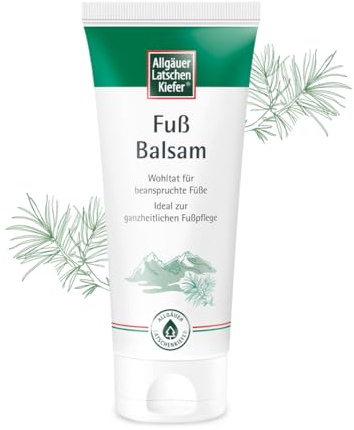 Allgäuer Latschenkiefer Fußbalsam 100 ml – Pflegecreme für beanspruchte Füße – Feuchtigkeit, Regeneration & wohltuender Kräuterduft