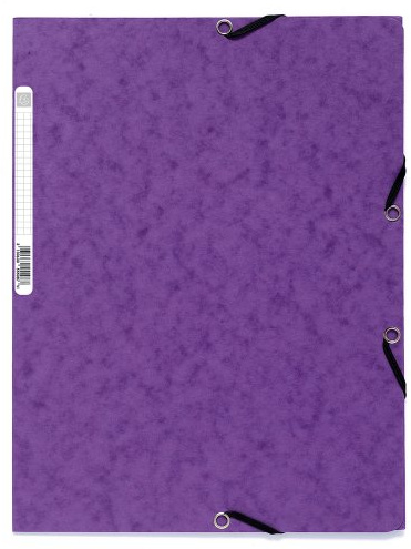 Exacompta 55508E - Carpeta con goma, A4, color morado