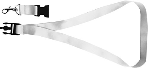 Schlüsselband 25 mm bedruckt mit Ihrem eigenen Schriftzug (weiss)