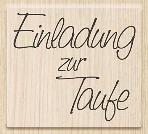 Knorr Prandell 211800200 Knorr prandell 211800200 Stempel aus Holz (Geburt) Motivgröße 5,3 x 4,7 cm, Motiv: Einladung zur Taufe