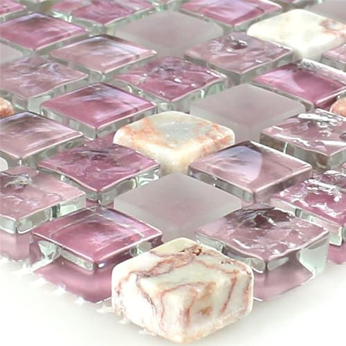 Glas Naturstein Marmor Bengali Rosa Beige Bad Wand Boden Dusche Duschwand