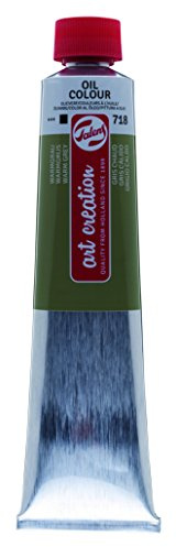 Talens Art Creation Ölfarbe Tube 200 ml - Warmgrau 718 - Ausgezeichnete Lichtechtheit - Deckende Farbe