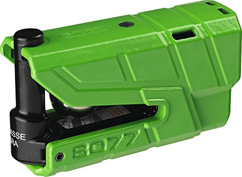 ABUS Brake disc lock GRANIT Detecto XPlus 8077 - Motorcycle lock with alarm and XPlus cylinder - security level 18 - Yellow