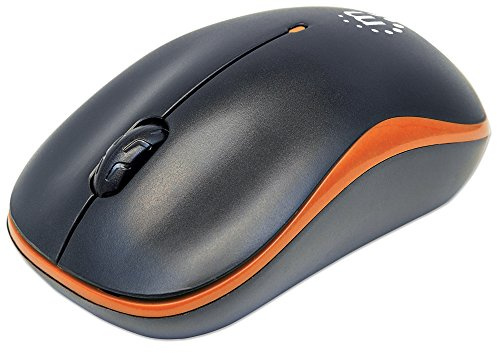 Manhattan ICI179409 179409 Success Souris Optique sans Fil (Orange Noir)