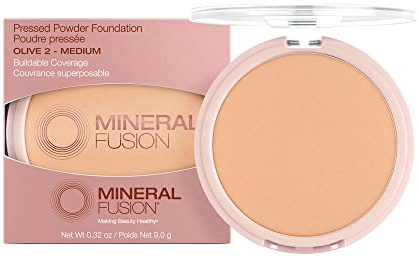 Mineral Fusion Olive 2 Makeup Pressed Powder Foundation By 0.32 Oz (mf1004)
