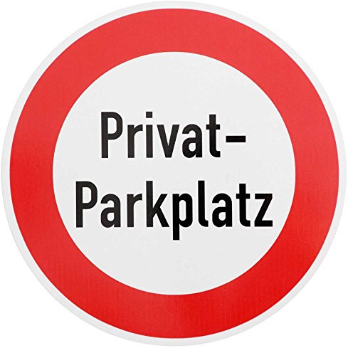 ORIGINAL Verkehrsschild 250 PRIVAT-PARKPLATZ Verkehrszeichen Schild Verbotsschild Haltverbot Privatbesitz Grundstück Schilder Hinweisschild Warnschild Schilder nur Anlieger Parkverbot Privatparkplatz