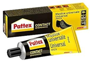 Pattex Mastice 'Universale' Adesivo A Contatto Universale Per L'Incollaggio Di Gomma, Cuoio, Moquettes, Feltro. Rapido, Non Macchia E Non Rovina Le Vernici.