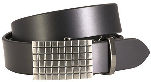 LINDENMANN Ledergürtel, AUTOMATIK-Schließe stufenlos verstellbar, Rindleder, schwarz, 5032, Größe/Size:105, Farbe/Color:schwarz