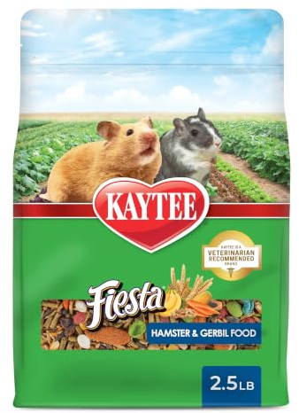 Kaytee Fiesta Mouse & Rat Food, Nutritious and Fun Blend, Supports Dental Health and Digestion, 2 pounds
