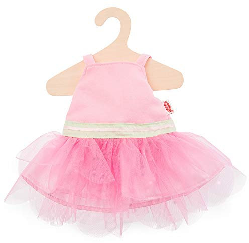 Heless 2420 - Ballerina-Kleid für Puppen mit Tüll-Tutu und eingenähtem Body, Größe 35 - 45 cm