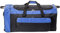 Jetstream Faltbare 145 l Reisetasche mit 3 Inline-Rädern, große faltbare Reisetasche für Camping und Reisen, schwarz blau, Einheitsgröße