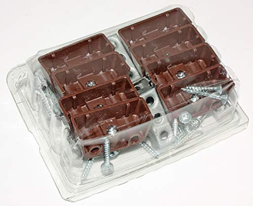 Hettich Verbindungsbeschläge Trapez braun, 8 Stück, Artikelnr. 404