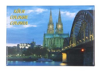 Foto-Magnet Kühlschrankmagnet Kölner Dom, Köln Souvenir, ca. 8 x 5,4 cm