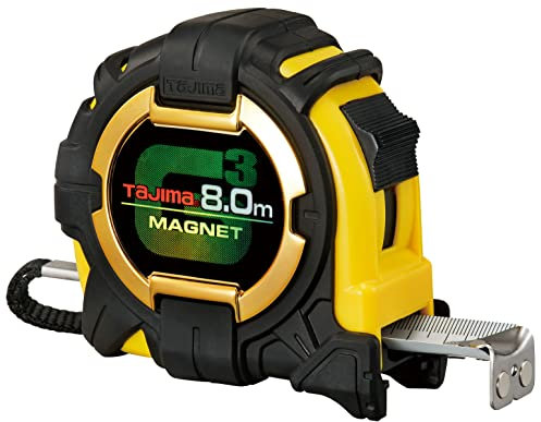 Tajima TAG3M780MT Tape Measure, g-Lock with Magnet, 8m / 27mm