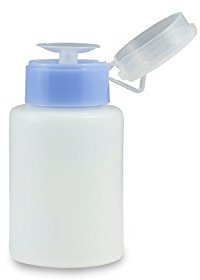 N&BF Dispenser Pumpflasche 150ml blau | Pumpspender zum dosierten Auftragen von Nagellackentferner, Cleaner und mehr | Für Nagelstudio & zuhause | praktische Kosmetik Pump-Flasche