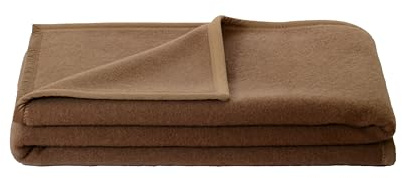 STEINBECK Manta Mekka de pelo de camello 100% color camel en tres tamaños, 150 x 200 cm, peso 1300 g