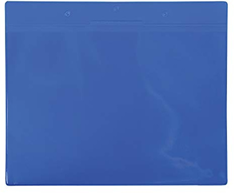 Djois, 162041 - Magnetische Logistik-Identifikationstasche, A4, Querformat, Hochwertig, PVC, ISO-Farben, Innenbereich, Bestandsmanagement, Made in France, Blau, 10 Stück