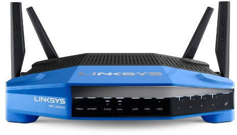 Linksys WRT1900AC Dual Band AC1900 Gigabit Smart WiFi Router (1.2Ghz Processor, 128mb Flash, 256 DDR3 RAM, USB 3.0, eSATA, 4 x Ethernet) - Open Source Ready