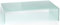 DURATABLE® Glasaufsatz Satiniert 350 mm x 250 mm x 110 mm Glastisch LCD TV Glasaufsatz Fernsehtisch TV Tisch Laptoptisch
