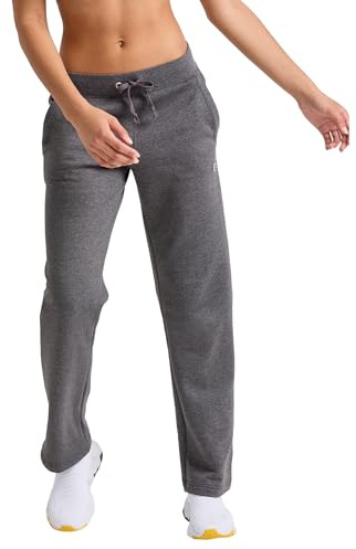 Champion Damen Trainingshose Fleece-Hose mit Offener Unterseite