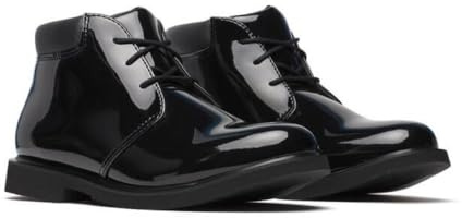 Thorogood Uniform Classics Poromeric Chukka Dress Boots for Men and Women - Ultra-Lightweight with High-Shine Upper and Slip-Resistant Non-Marking Blown Rubber Outsole, Black - 10 W US