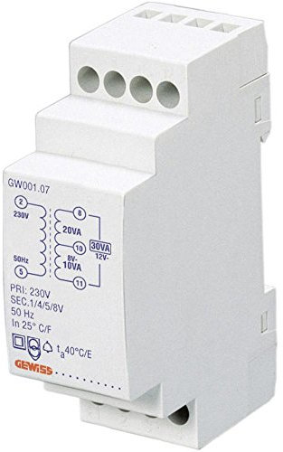 90AM KLINGELTRAFO 230/12V 30VA 2TE