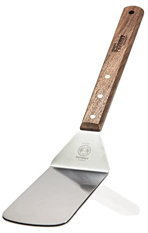 Petromax Flex2 Pfannenwender - Edelstahl Grillwender mit Holzgriff | Biegsame Klinge zum Wenden von Grillgut, langer Griff für optimalen Hitzeschutz, ideal für Pfannen und Grillschalen