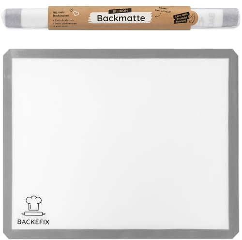 BackeFix Back Matte Silicone Unterlage riutilizzabili Durata Back Schermo – Senza Carta da Forno e Grasso di Cottura (40 x 30 cm)