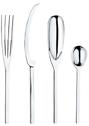 Pintinox Servizio da 24 Posate in Acciaio Agricola, Made in Italy, per 6 persone, Gift Box