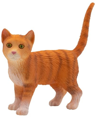 Bullyland 66371 - Spielfigur American Shorthair Francis, ca. 7,4 cm große Tierfigur, detailgetreu, PVC-frei, ideal als kleines Geschenk für Kinder ab 3 Jahren, Grau und Weiß