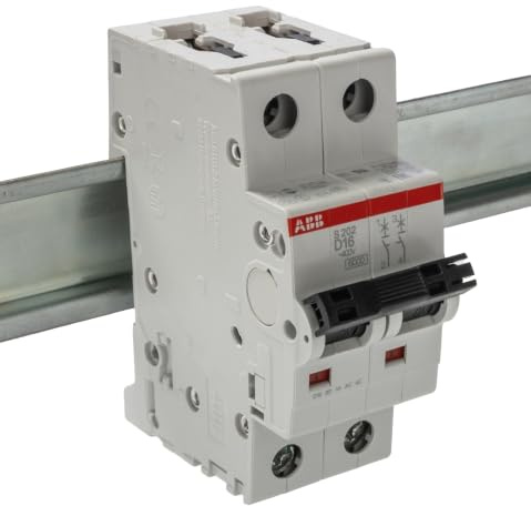 ABB S200 Miniaturüberlastschalter Typ D, Pol 2-polig 16A 400V ac, Abschaltvermögen 6 kA System Pro M Compact 125 V dc